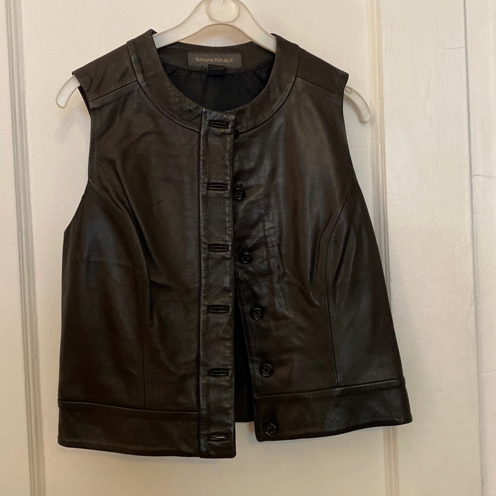 Banana Republic Leather Vest